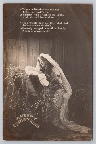 Postcard antique christmas - postcard,