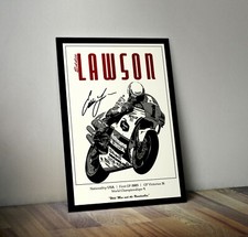 Eddie Lawson Two Stroke Classic 500 MotoGP Art Poster Print Rothmans Honda NSR