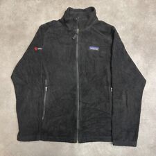 Patagonia Synchilla Fleece Jacket Womens Medium Full Zip Hiking Jumper, Black