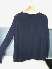 COS navy blue minimalist top
