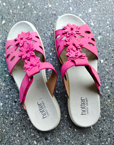 Hotter pink leather comfort - hotter,