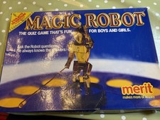 Vintage Magic Robot Game Classic Quiz Toy Original Box Collectible Retro