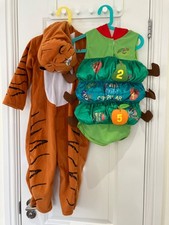 Costumes, 3-4 Years, Very Hungry Caterpillar, Tiger Who Came to Tea, Used & GC.