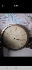 Wall Clock Large Gold Brass