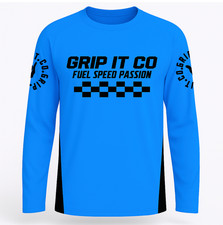 Blue motocross jersey kids mx