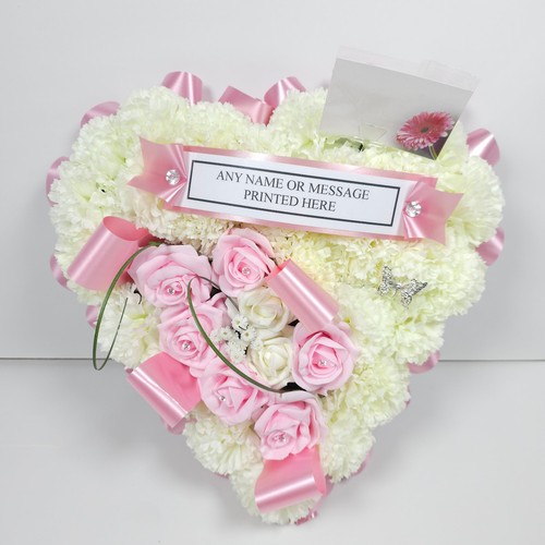 Funeral flowers heart - heart, tribute