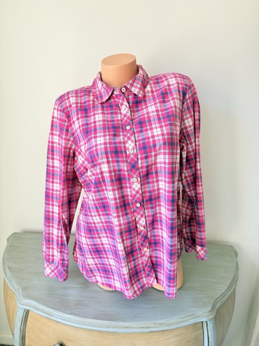 Talbots shirt women xlp plaid - women,