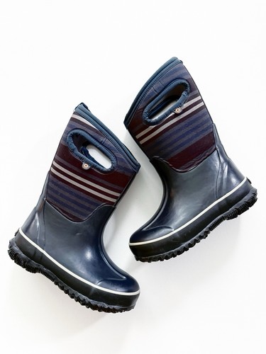 Bogs kids navy - navy, stripe