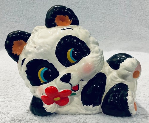 Vtg panda bear coin bank - bear,
