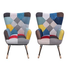 Retro patchwork fabric - retro,