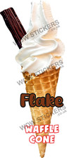 Ice cream van sticker Flake