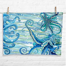 Octopus Tea Towel - Coastal
