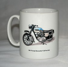 Motorbike Mug. 1961 Triumph
