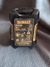 DeWalt DE9180 Li Ion 18v 2.0ah Battery (Spares Or Repairs)
