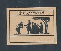 Bookplate musician - bookplate,