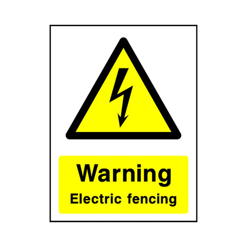 Warning electric fencing - warning,