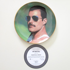 Freddie Mercury ' Mr Bad Guy ' Danbury Mint Plate + Low Number COA (Queen)