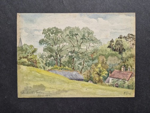 Old landscape painting - old,
