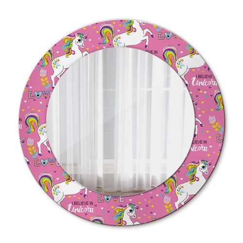 Jewel round mirror with - round,