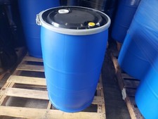 New 30 Gallon Poly Drum Open