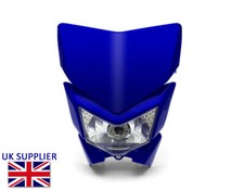 Blue motorcycle headlight mask - blue,