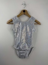 Plain Silver Holo Leotard AXS