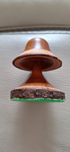 Hand crafted wooden mushroom - hand,