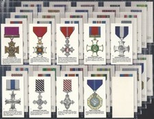 **BULK BUY 50 SETS** IDEAL TOYS (TOMMY GUN)- MEDALS (PLAIN BACK 50x 50 CARDS) 