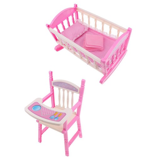 Lifelike baby doll cradle bed - baby,