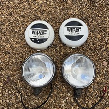 2 X Vintage WIPAC Hair Raiser 7”Inch Spot Lights with Plastic Covers, Used Con
