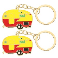  2 Pcs Camping Accessories for Travel Trailer Camper Keychain Holder