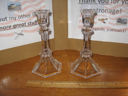 Pair vintage thin hexagon - pair,