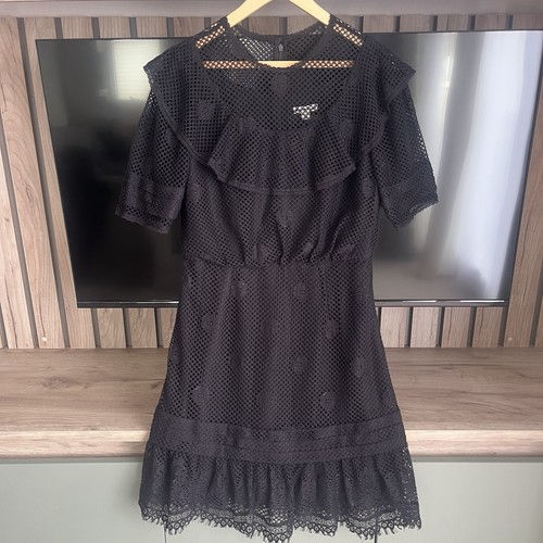 Whistles black lace - lace, dress