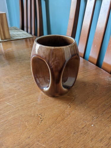 Holkham pottery owl eye - pottery, mug