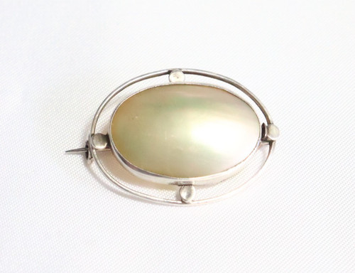 Vintage small oval silver - oval, &