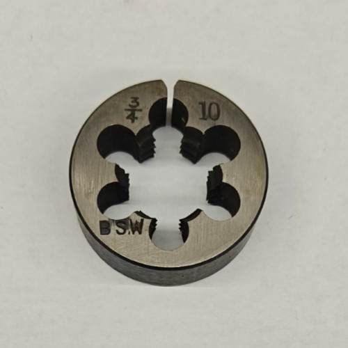 Bsw round die screw - 3/4"-10,