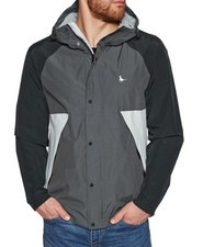 JACK WILLS Mens Grey & Black Bangor Showerproof Anorak Jacket Medium BNWT
