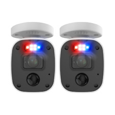 Swann PRO-4KMQB 4K Enforcer Bullet CCTV Camera Flash Lights Siren Audio DVR 5680