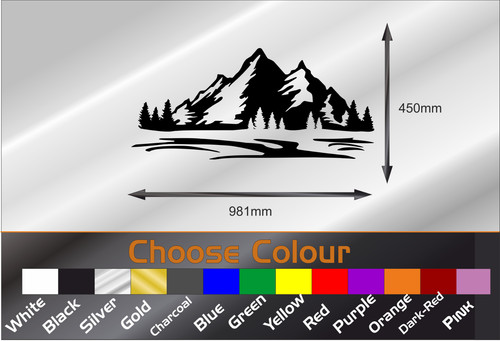 Large mountains vinyl - 1, x-large