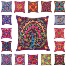 Indian suzani cushion covers - indian,