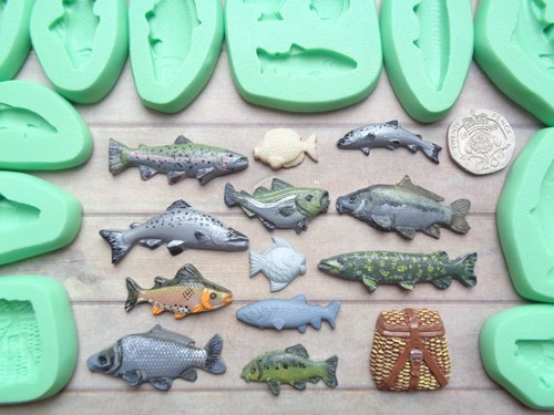 Mini craft mould real fish - craft,