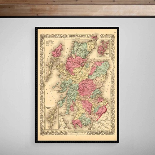 Scotland map 1859 - map,