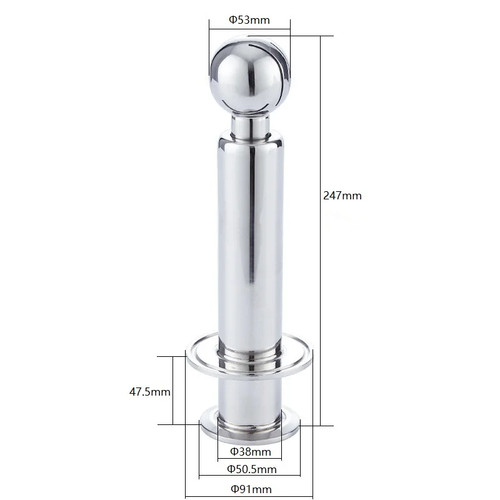 Tri clamp rotating - cip, spray