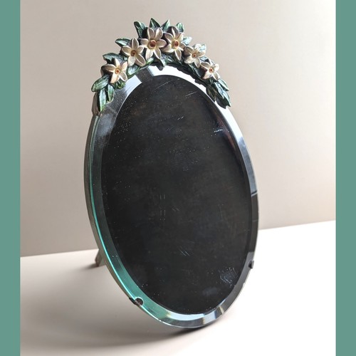 Vintage 1930 oval floral - vintage,