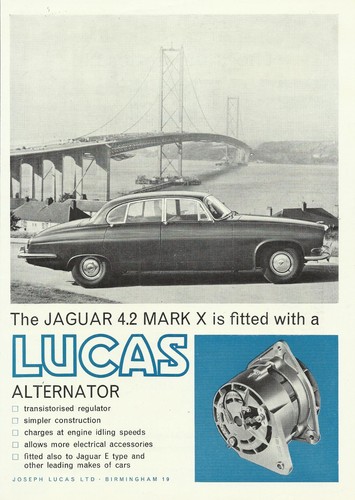 Lucas alternators feat - lucas, jaguar
