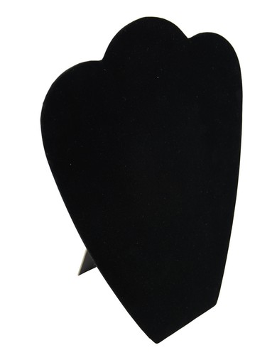 Black velvet necklace display - velvet,