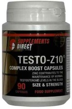 Testo Z10 Complex Boost Testosterone Supplement Muscle Growth 90 Capsules 02/27