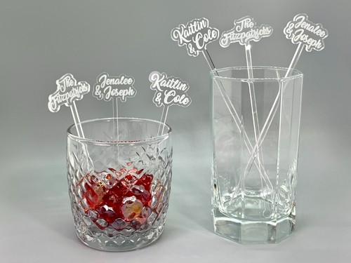 Personalized drink stirrers - 25,