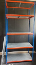 Storalex SX340 Industrial Shelving 1980H x 915W x 455D - 5 Shelves Blue & Orange
