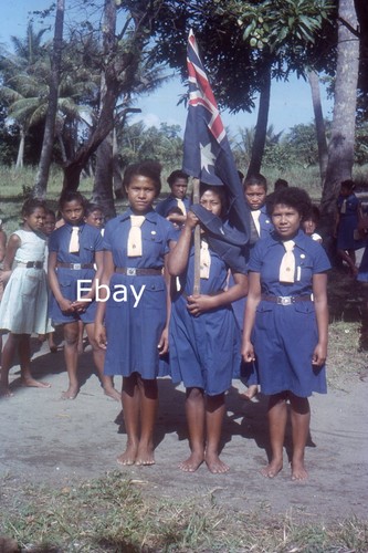 35mm slide young girl guides - slide,